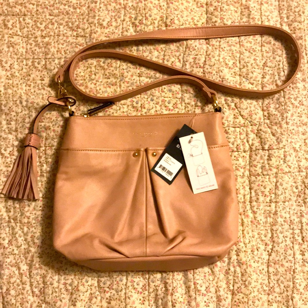 Tignanello pink leather purse